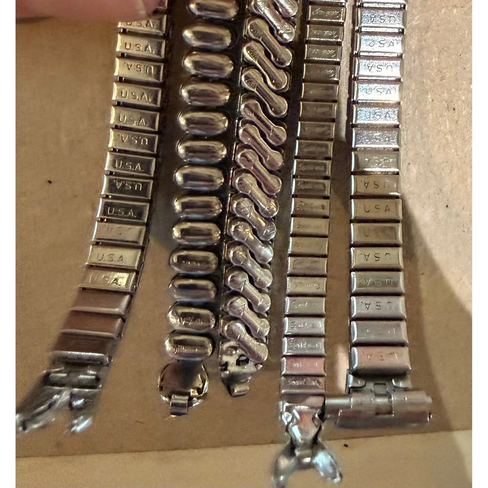 Vintage Watch Band Lot JB Champion Speidel Baldwin‎ USA Stainless Expansion